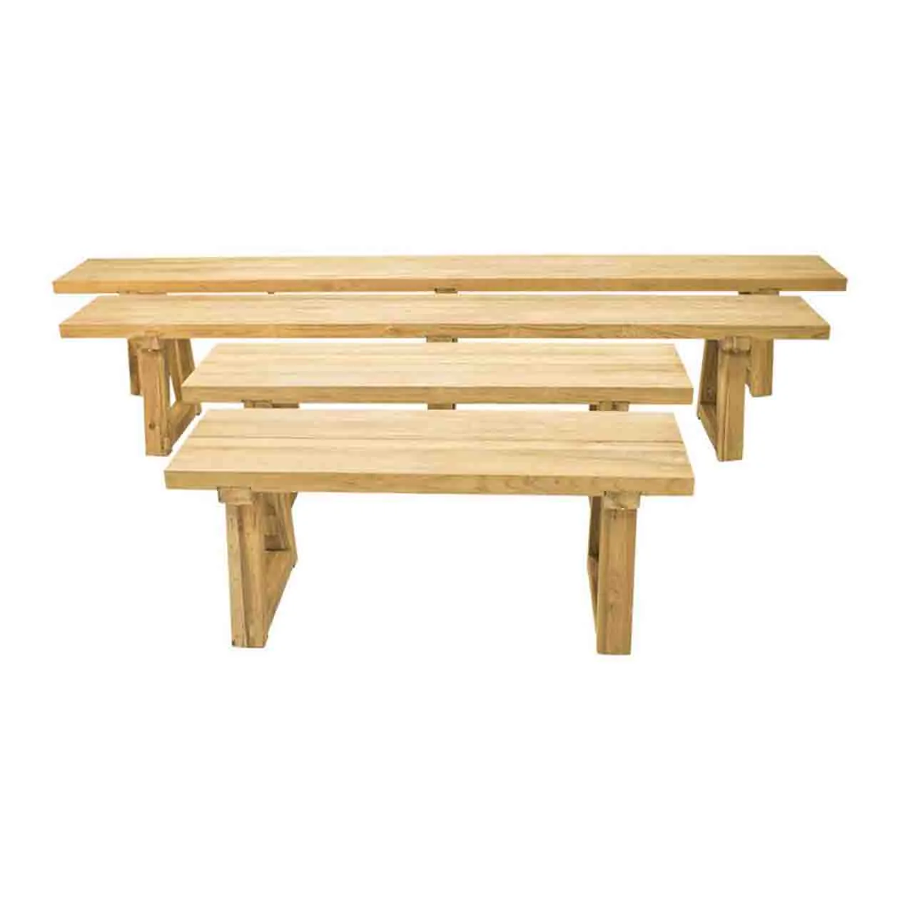 Valley Outdoor Recycled Teak Bench 250 cm - Image 5