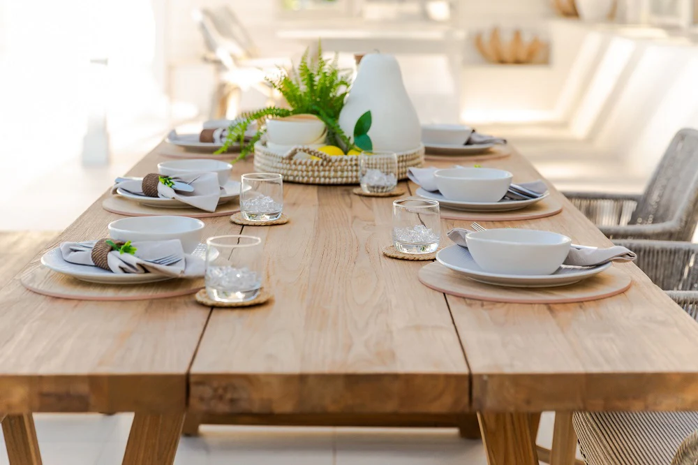 Valley Outdoor Recycled Teak Dining Table 200 cm - Image 2