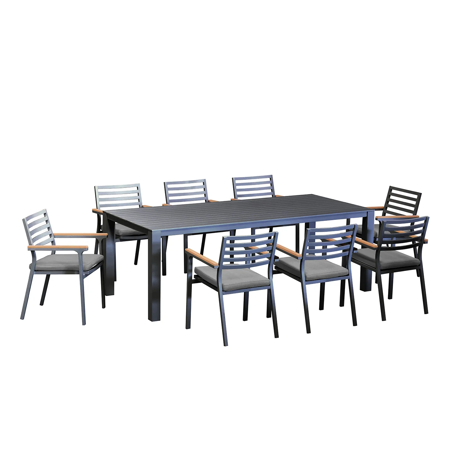 Vernon 180 cm Table Lotus Chair Outdoor Dining Setting