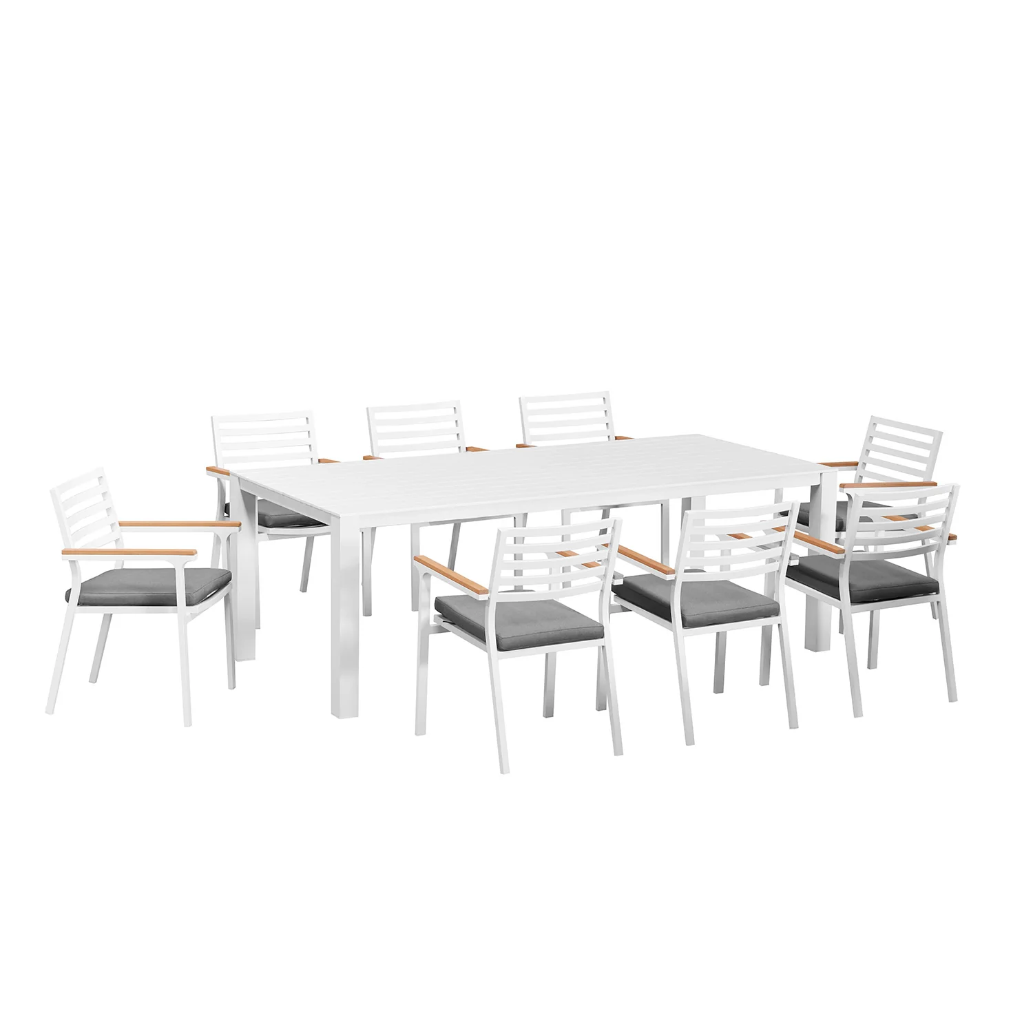 Vernon 180 cm Table Lotus Chair Outdoor Dining Setting - Image 3