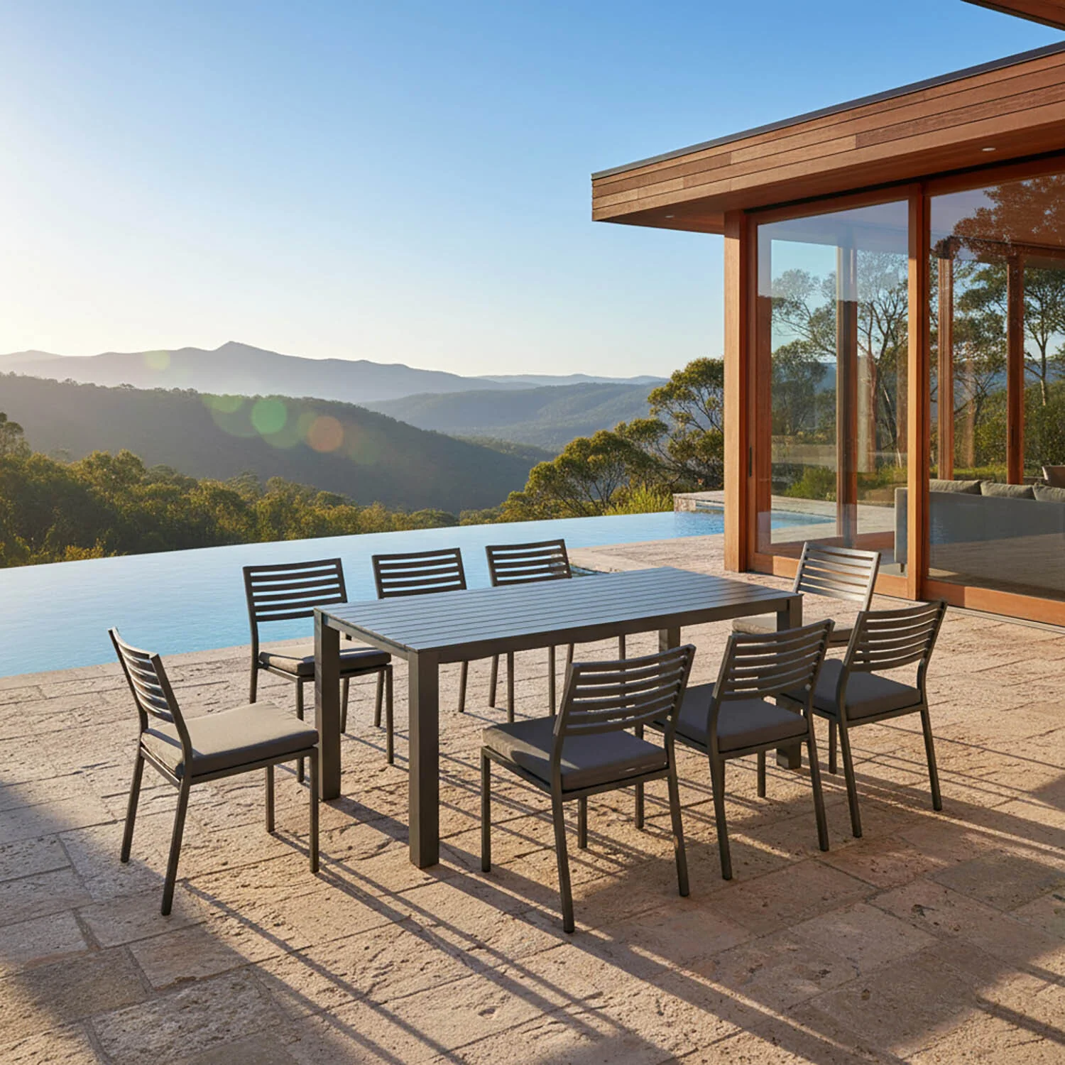 Vernon 180 cm Table Coda Chair Outdoor Dining Setting - Image 2
