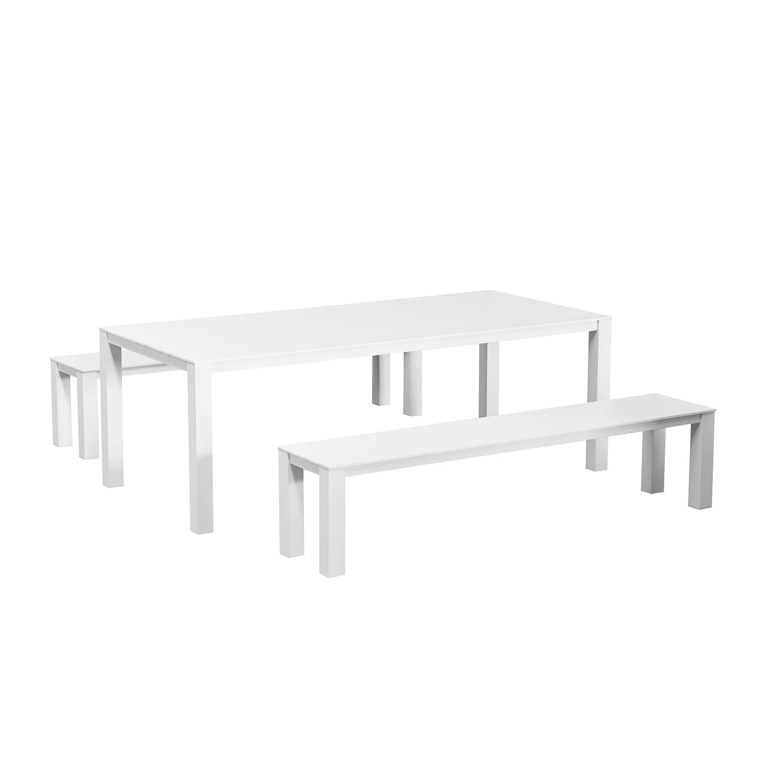 Vernon 220 cm Table Vernon 200 cm Bench Outdoor Dining Setting - Image 3