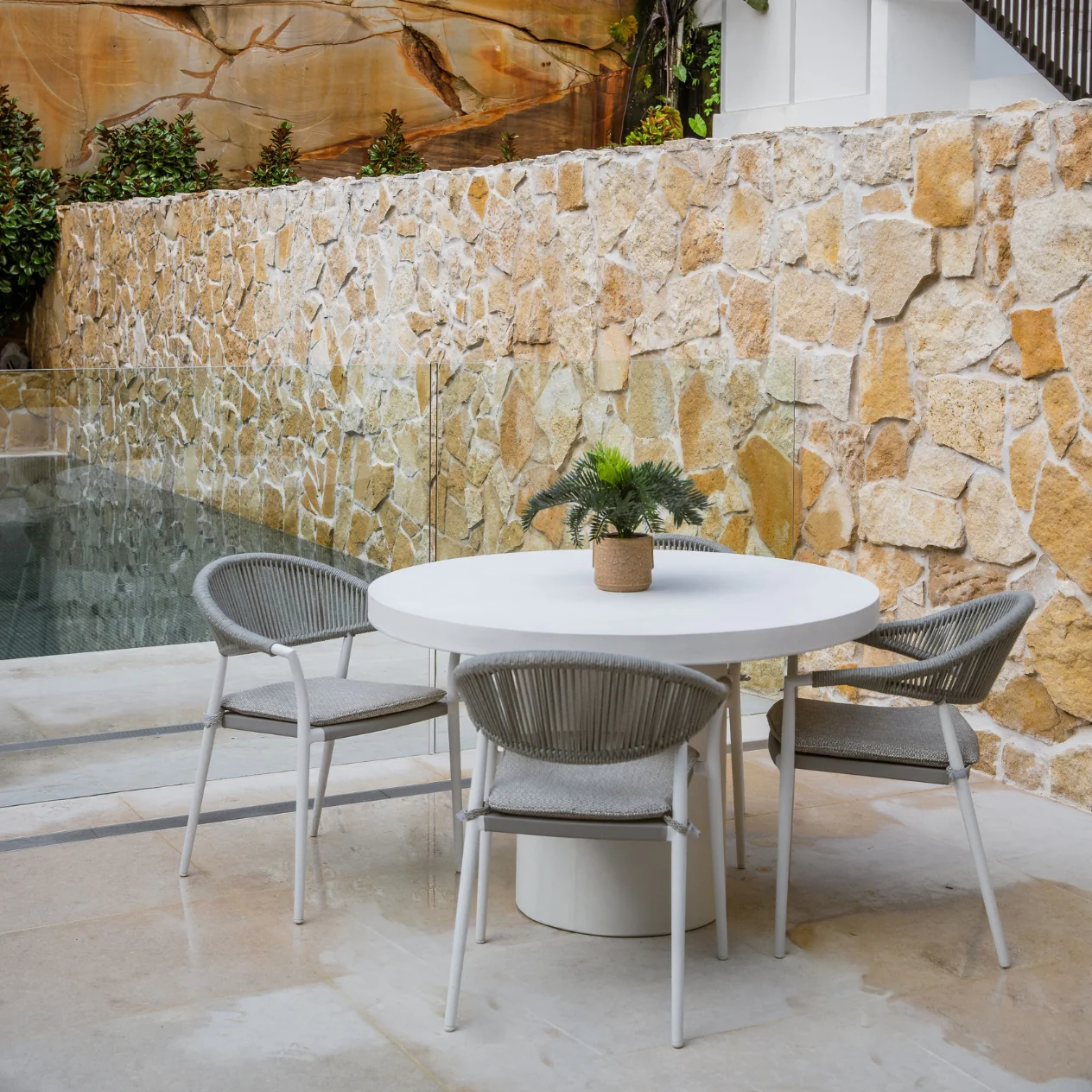Windsor Outdoor Rope Dining Chair - Image 5