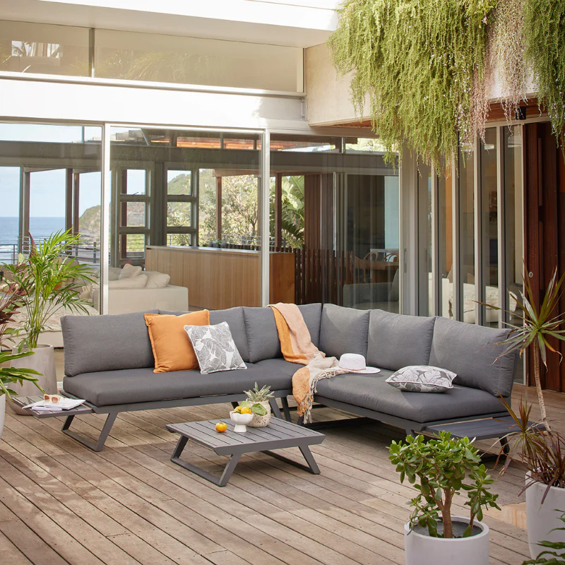 Yarra 5 Seater Outdoor Aluminium Lounge - Image 2