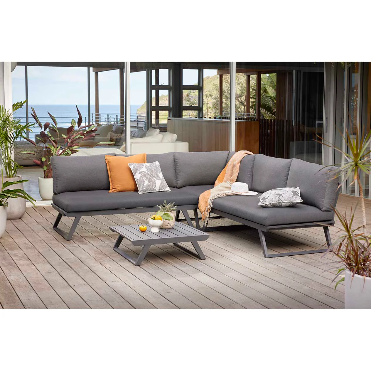 Yarra 5 Seater Outdoor Aluminium Lounge - Image 7