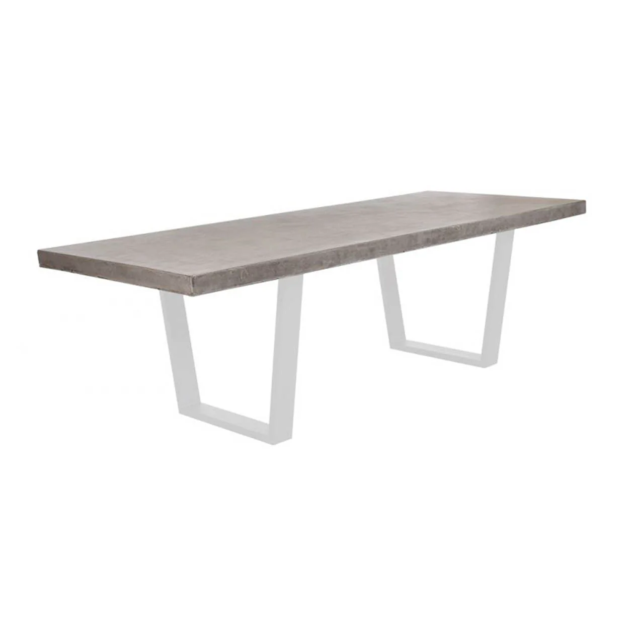 Zen Outdoor Concrete Dining Table With Aluminium Trapezoid Shade Leg 300 cm - Image 3