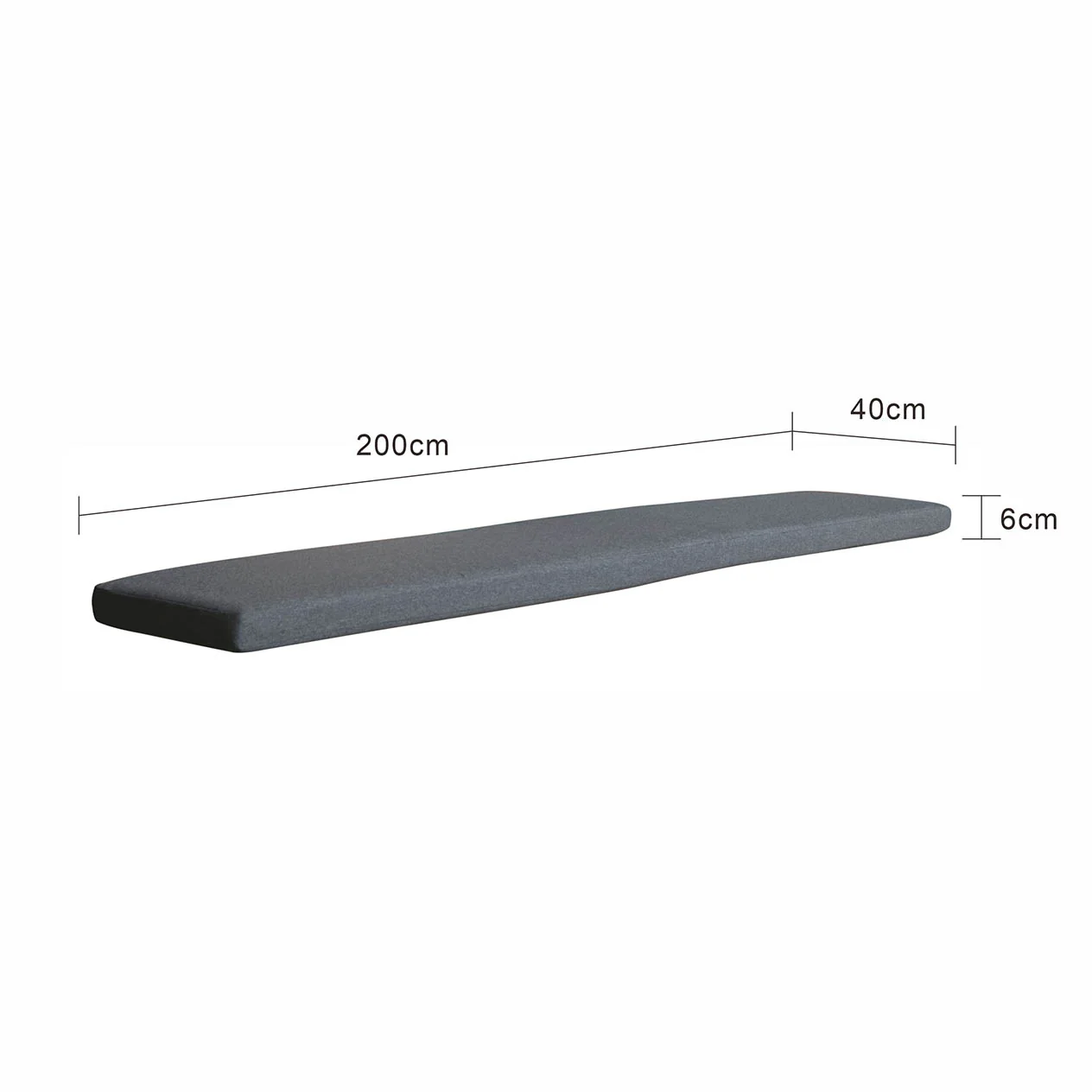 Zen Outdoor Bench Cushion 200 cm - Image 8