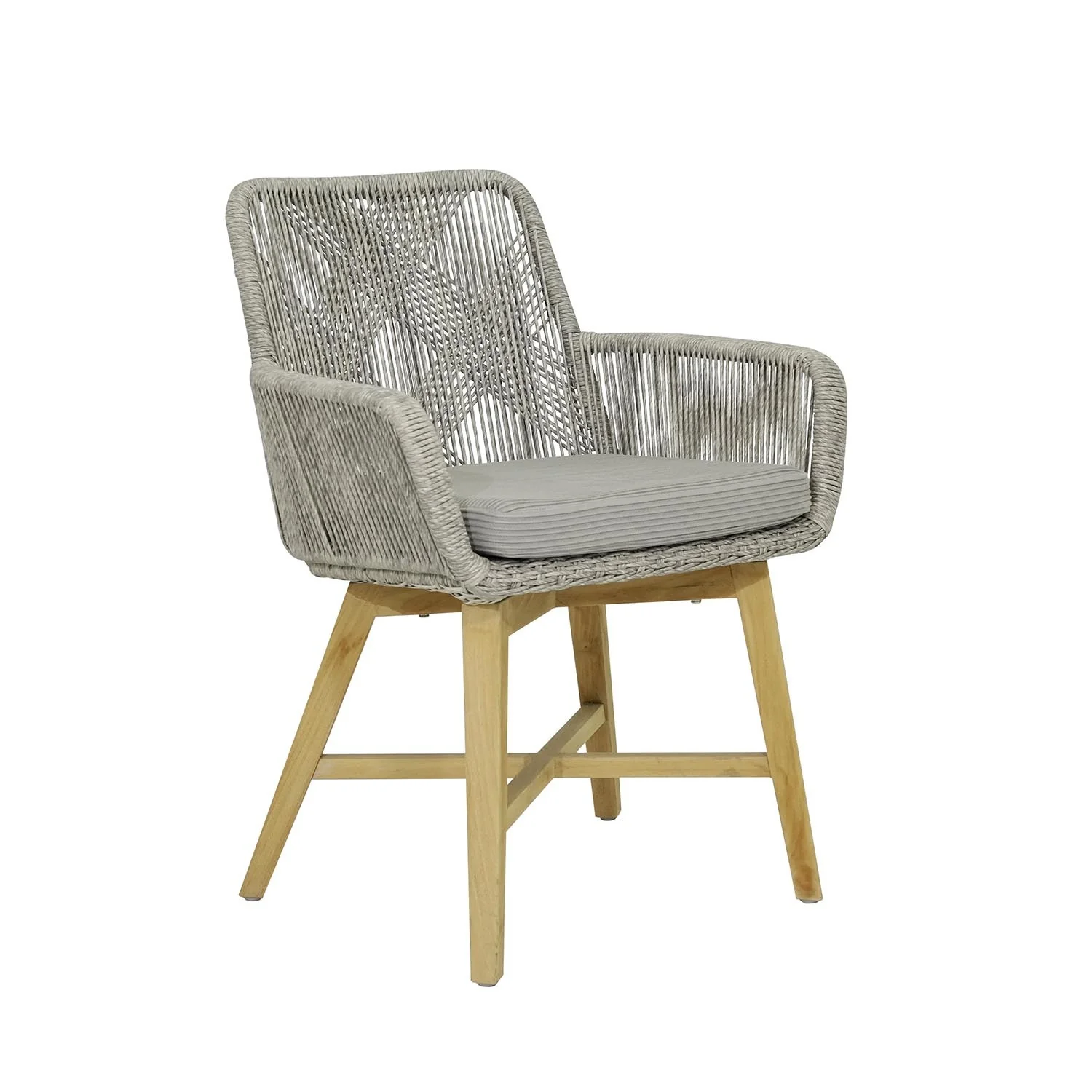 Zen Round Table Armenia Wicker Chair Outdoor Dining Setting - Image 5