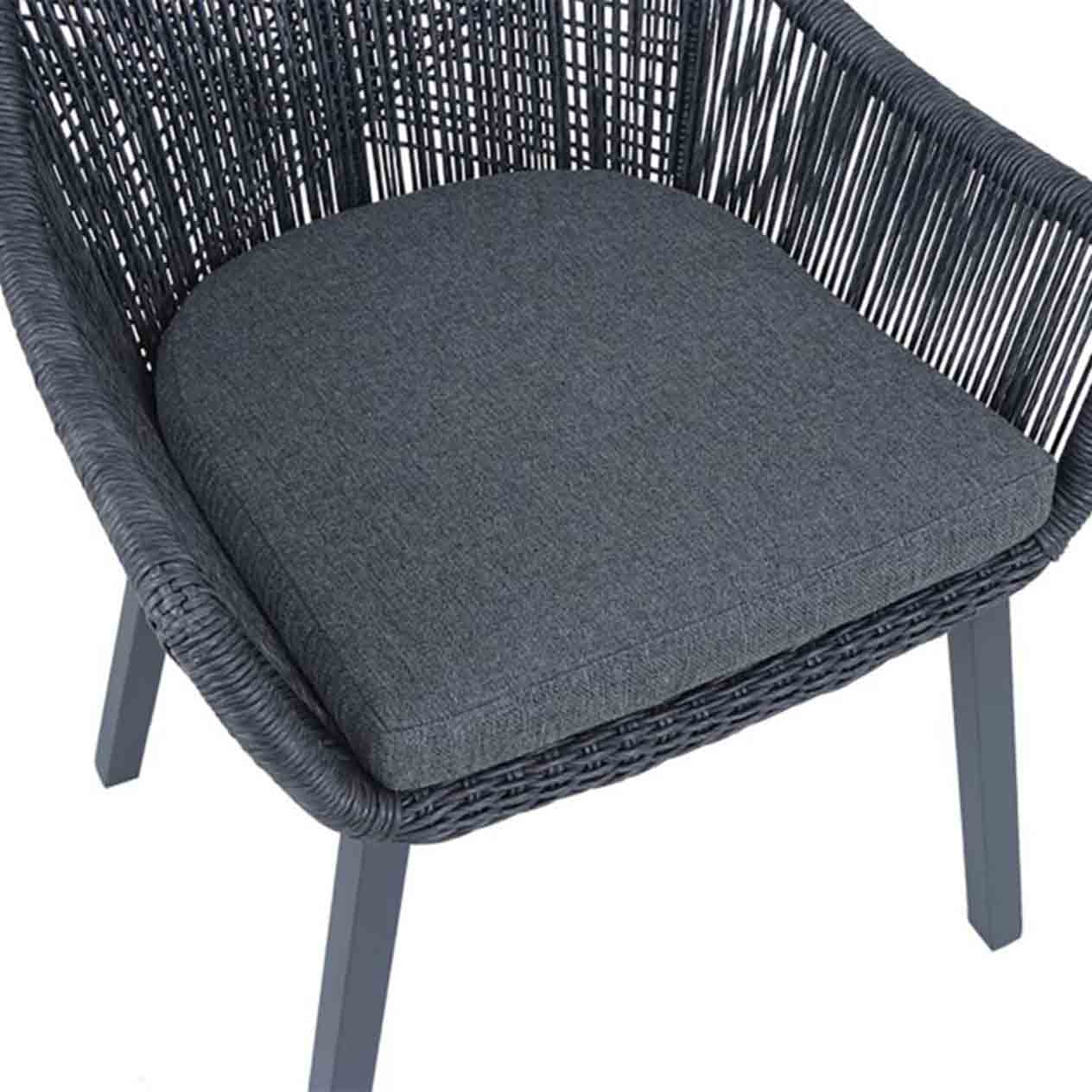 String Outdoor Wicker Dining Chair - Image 5