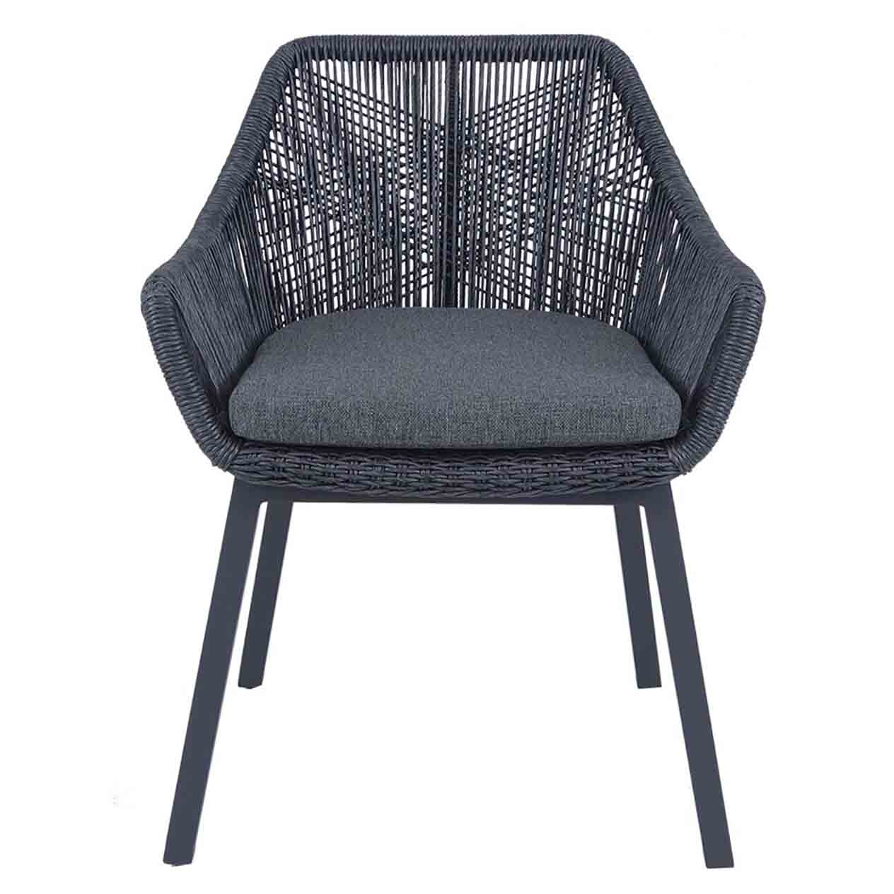 Clifton Creamic Table String Chair Outdoor Dining Setting - Image 6